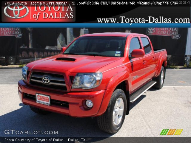 2009 Toyota Tacoma V6 PreRunner TRD Sport Double Cab in Barcelona Red Metallic
