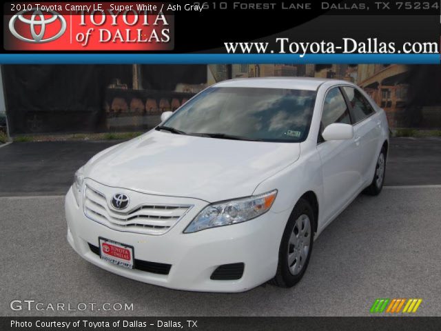 2010 Toyota Camry LE in Super White