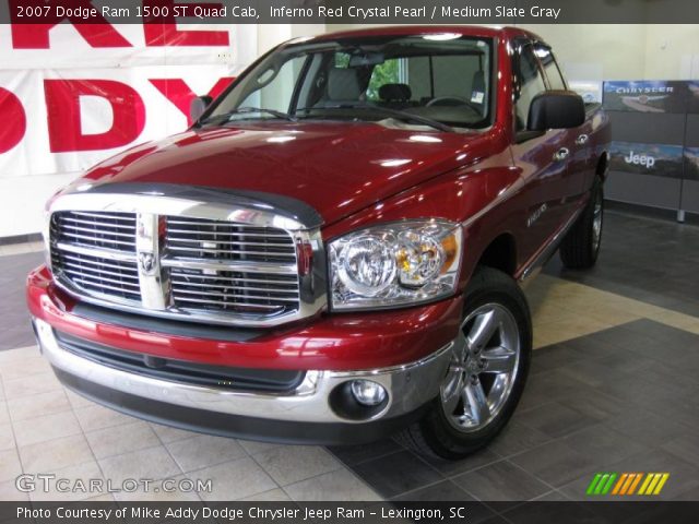 2007 Dodge Ram 1500 ST Quad Cab in Inferno Red Crystal Pearl