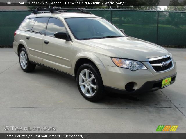 2008 Subaru Outback 2.5i Wagon in Harvest Gold Metallic