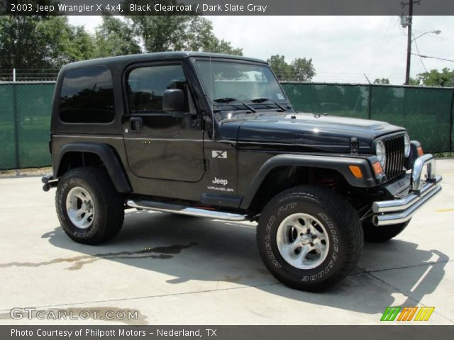 2003 Jeep Wrangler X 4x4 in Black Clearcoat