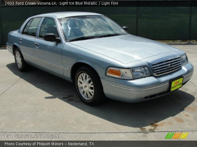 2003 Ford Crown Victoria LX in Light Ice Blue Metallic