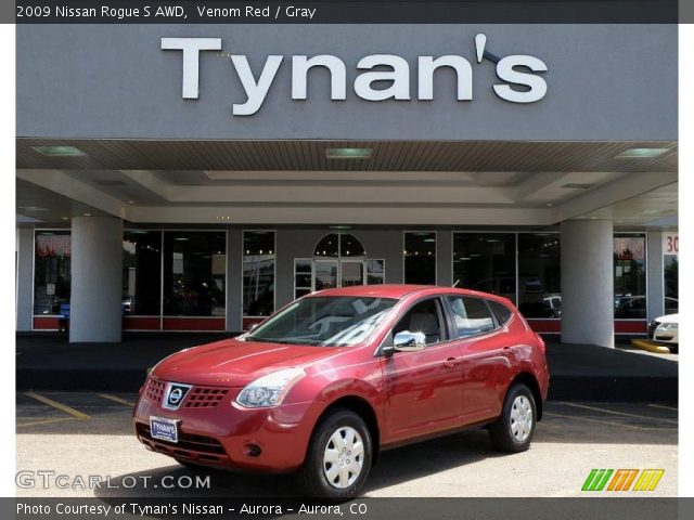 2009 Nissan Rogue S AWD in Venom Red