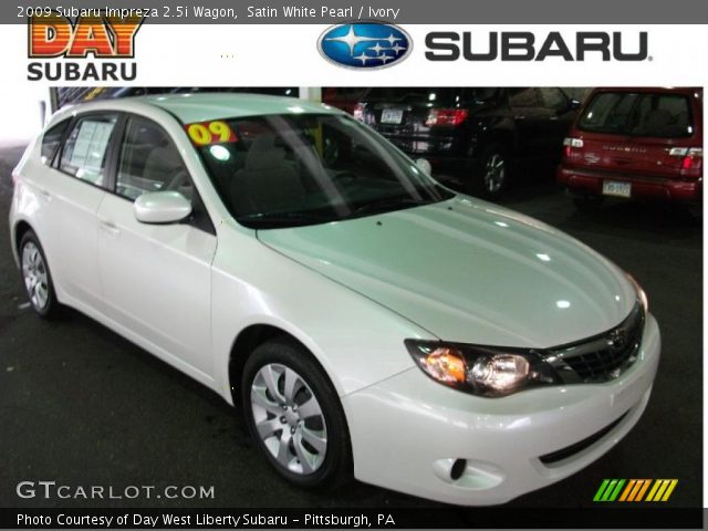 2009 Subaru Impreza 2.5i Wagon in Satin White Pearl