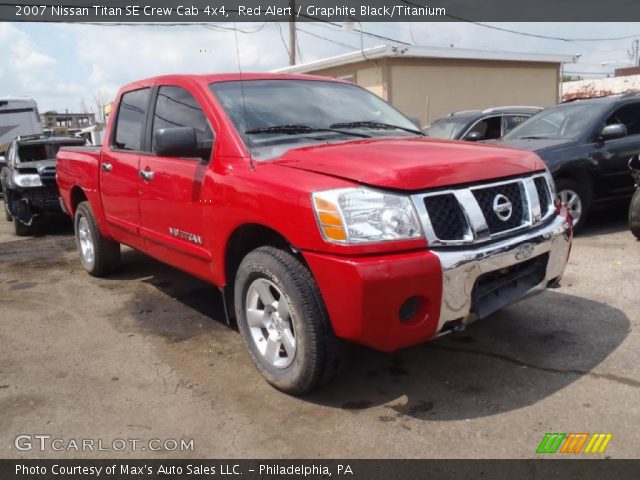 2007 Nissan Titan SE Crew Cab 4x4 in Red Alert