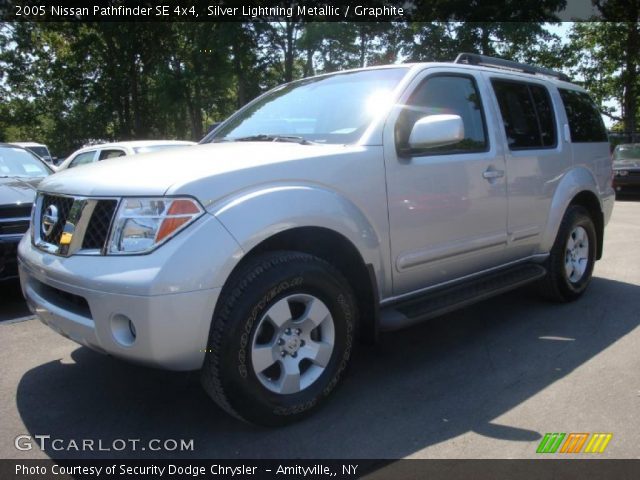 2005 Nissan Pathfinder SE 4x4 in Silver Lightning Metallic