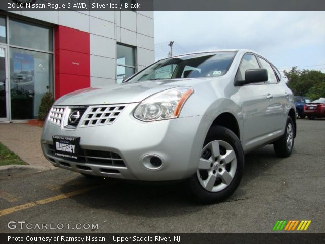 2010 Nissan Rogue S AWD in Silver Ice