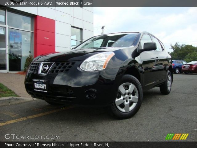 2008 Nissan Rogue S AWD in Wicked Black