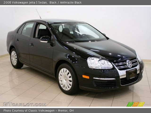 2008 Volkswagen Jetta S Sedan in Black