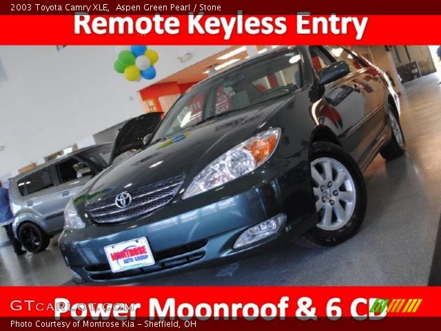 2003 Toyota Camry XLE in Aspen Green Pearl