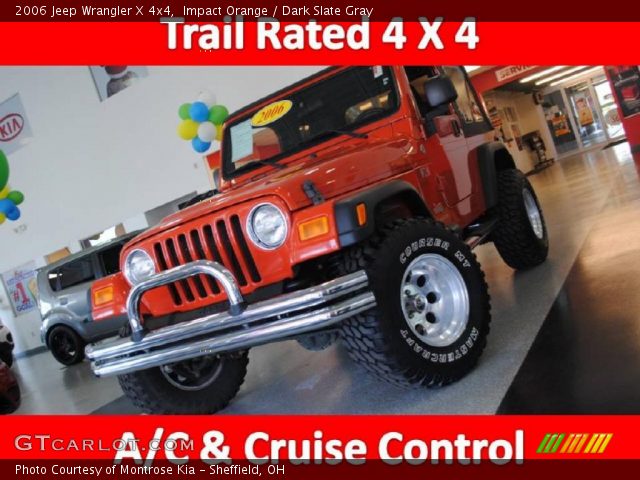 2006 Jeep Wrangler X 4x4 in Impact Orange
