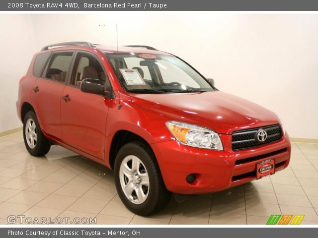 2008 Toyota RAV4 4WD in Barcelona Red Pearl
