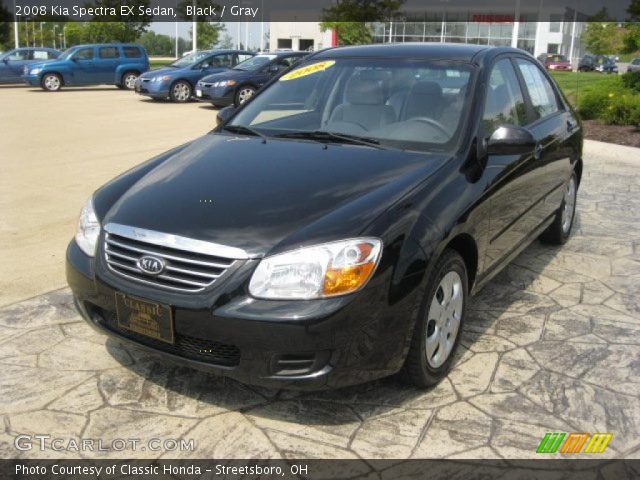 2008 Kia Spectra EX Sedan in Black