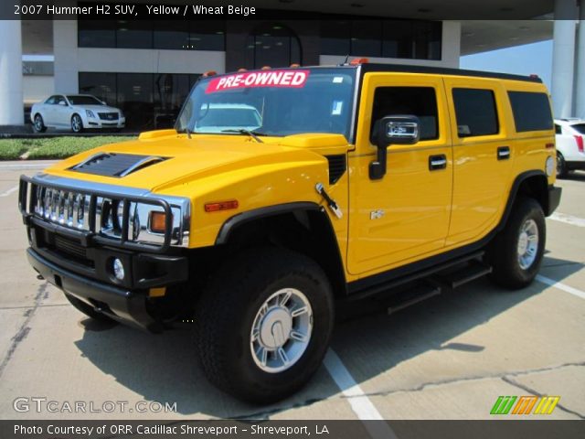 2007 Hummer H2 SUV in Yellow