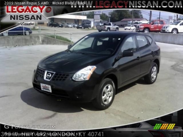 2009 Nissan Rogue S AWD in Wicked Black