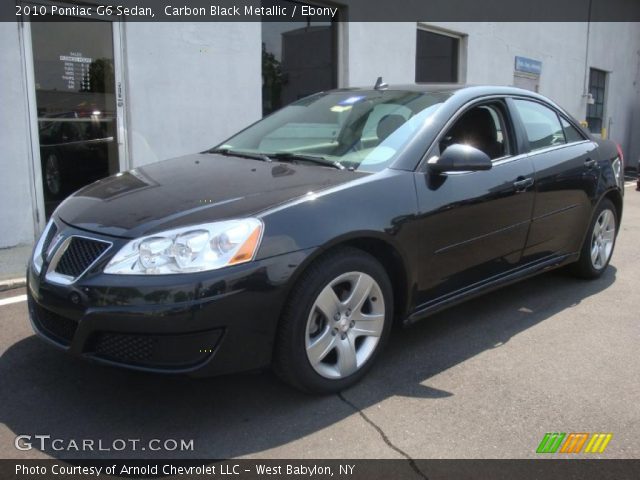 2010 Pontiac G6 Sedan in Carbon Black Metallic