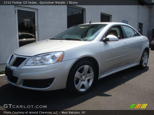2010 Pontiac G6 Sedan in Quicksilver Metallic
