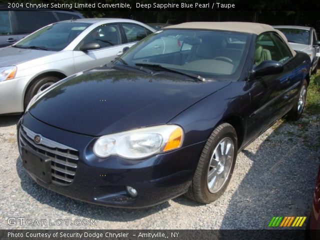 2004 Chrysler Sebring Limited Convertible in Deep Sapphire Blue Pearl