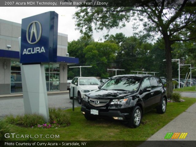 2007 Acura MDX Technology in Formal Black Pearl