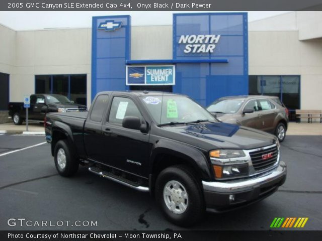 2005 GMC Canyon SLE Extended Cab 4x4 in Onyx Black