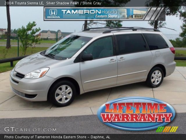2004 Toyota Sienna LE in Silver Shadow Pearl