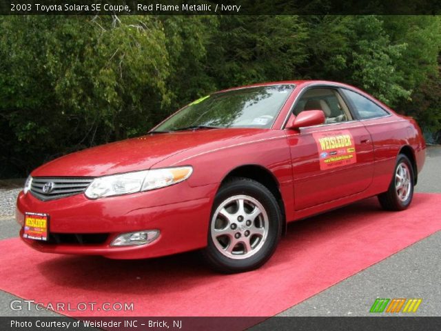 2003 Toyota Solara SE Coupe in Red Flame Metallic