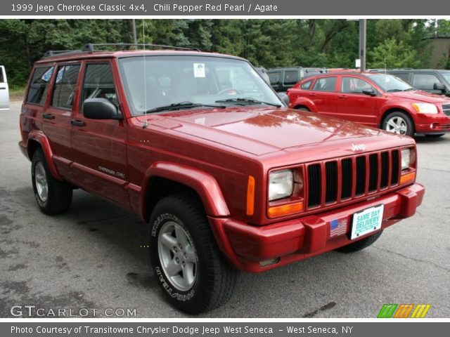 1999 Jeep Cherokee Classic 4x4 in Chili Pepper Red Pearl