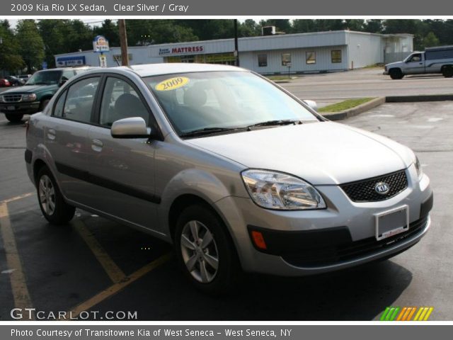 2009 Kia Rio LX Sedan in Clear Silver