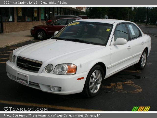 2004 Kia Optima LX V6 in Clear White