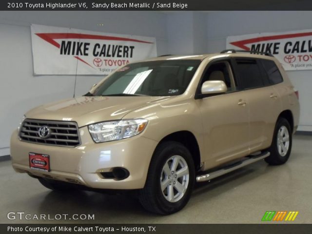 2010 Toyota Highlander V6 in Sandy Beach Metallic