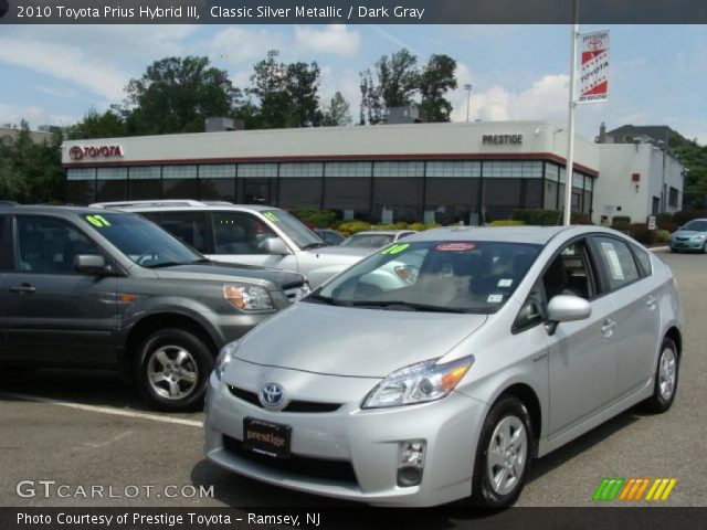 2010 Toyota Prius Hybrid III in Classic Silver Metallic