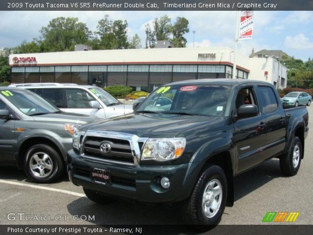 2009 Toyota Tacoma V6 SR5 PreRunner Double Cab in Timberland Green Mica