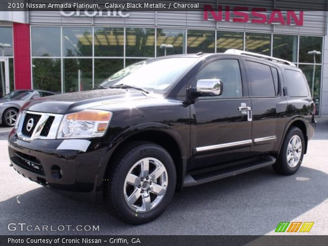 2010 Nissan Armada Platinum in Galaxy Black Metallic