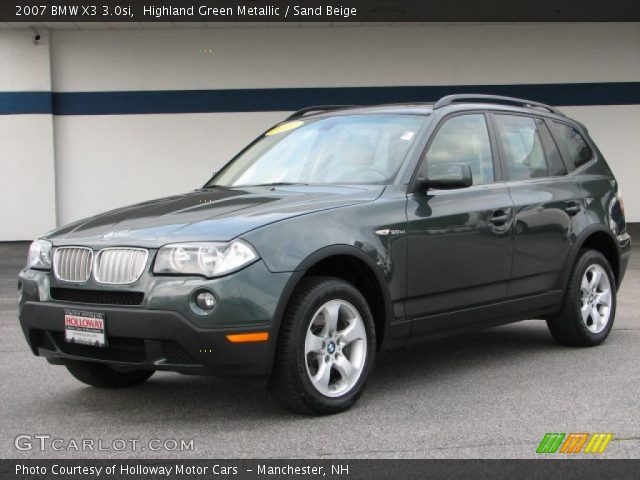 2007 BMW X3 3.0si in Highland Green Metallic