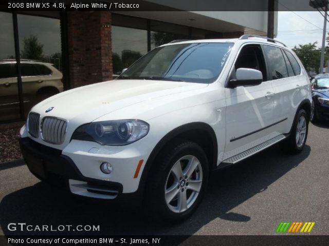 2008 BMW X5 4.8i in Alpine White