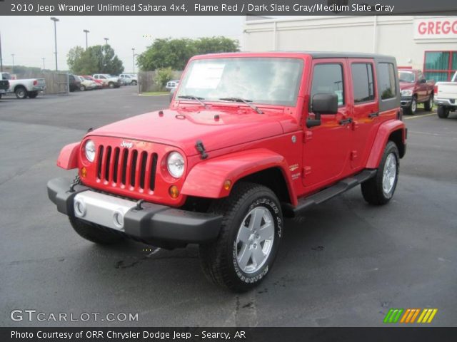 2010 Jeep Wrangler Unlimited Sahara 4x4 in Flame Red