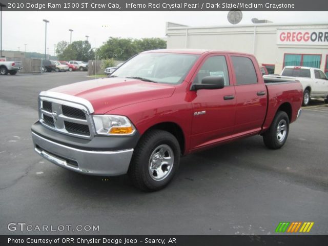 2010 Dodge Ram 1500 ST Crew Cab in Inferno Red Crystal Pearl