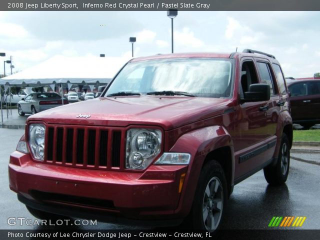 2008 Jeep Liberty Sport in Inferno Red Crystal Pearl