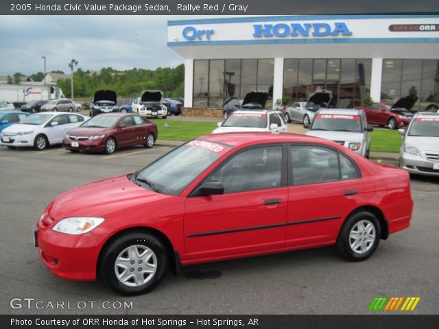 2005 Honda Civic Value Package Sedan in Rallye Red