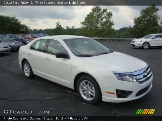 Ford Fusion 2010 White. White Suede 2010 Ford Fusion S