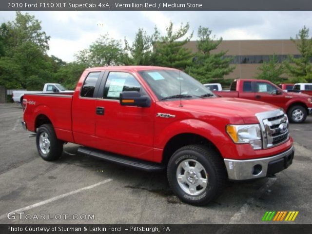 2010 Ford F150 XLT SuperCab 4x4 in Vermillion Red