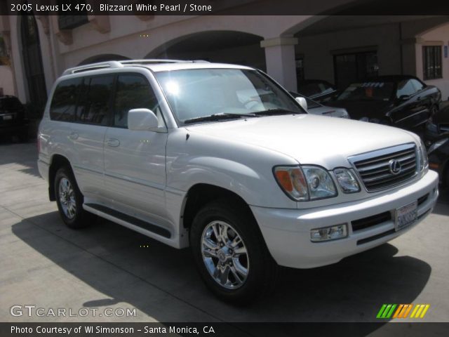 2005 Lexus LX 470 in Blizzard White Pearl