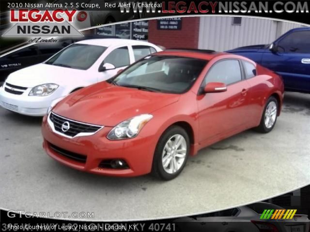 2010 Nissan Altima 2.5 S Coupe in Red Alert