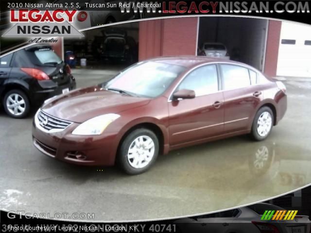 2010 Nissan Altima 2.5 S in Tuscan Sun Red