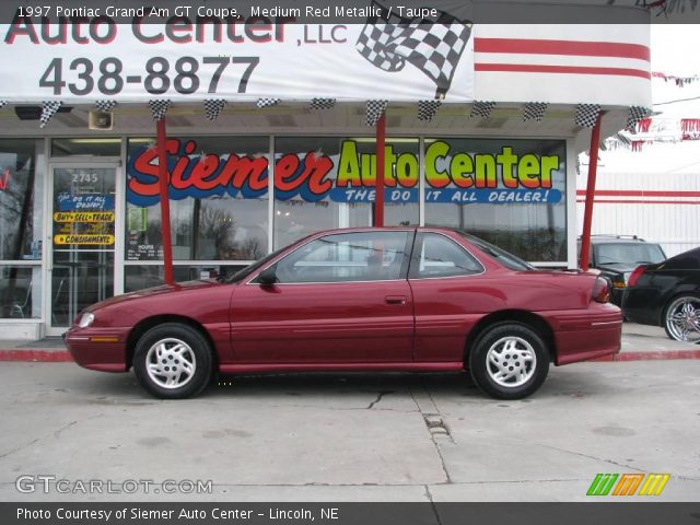 1997 Pontiac Grand Am GT Coupe in Medium Red Metallic