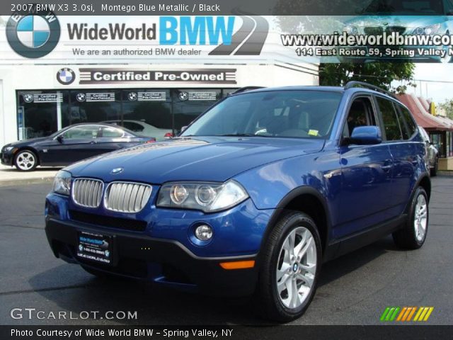 2007 BMW X3 3.0si in Montego Blue Metallic