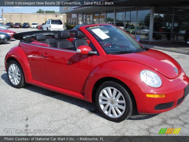 2008 Volkswagen New Beetle SE Convertible in Salsa Red