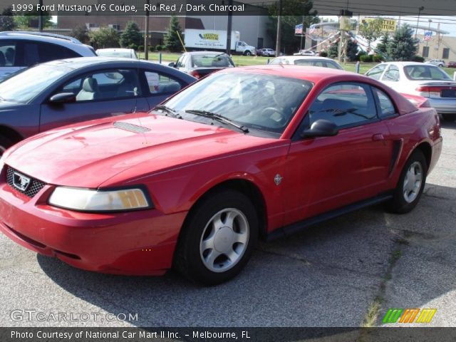 1999 Ford Mustang V6 Coupe in Rio Red