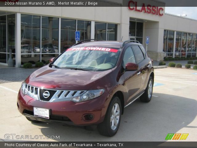 2009 Nissan Murano S AWD in Merlot Metallic
