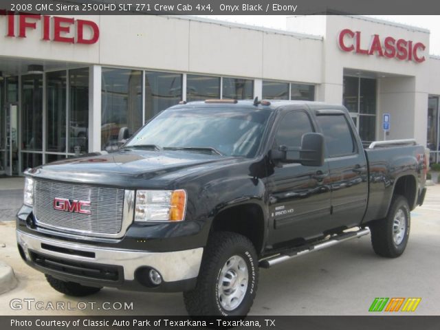 2008 GMC Sierra 2500HD SLT Z71 Crew Cab 4x4 in Onyx Black